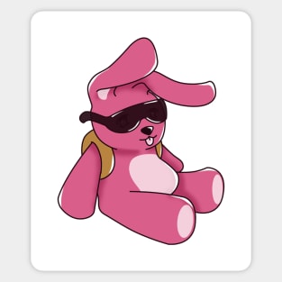 Cute Cartoon Pink Bunny Sticker